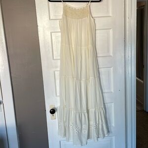 LC LAUREN CONRAD • WHITE GAUZE DRESS